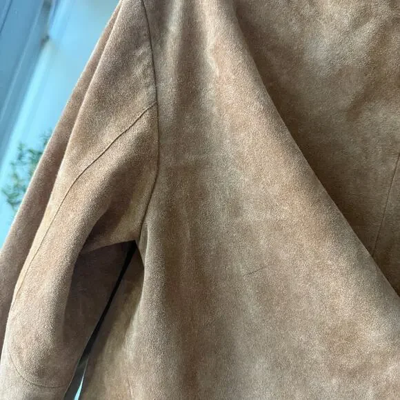 Madewell Suede Crop Cardigan Jacket - Picture 6 of 9